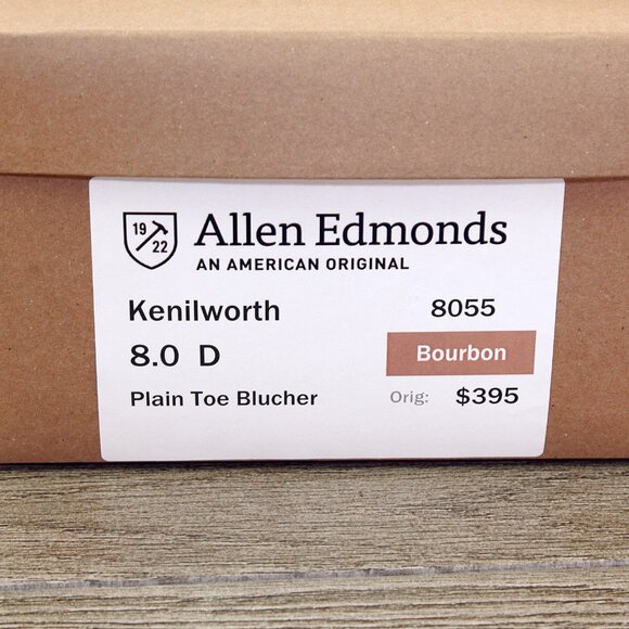 Allen Edmonds KENILWORTH 8 D Bourbon * add $15 new Cedar Trees - Picture 11 of 13